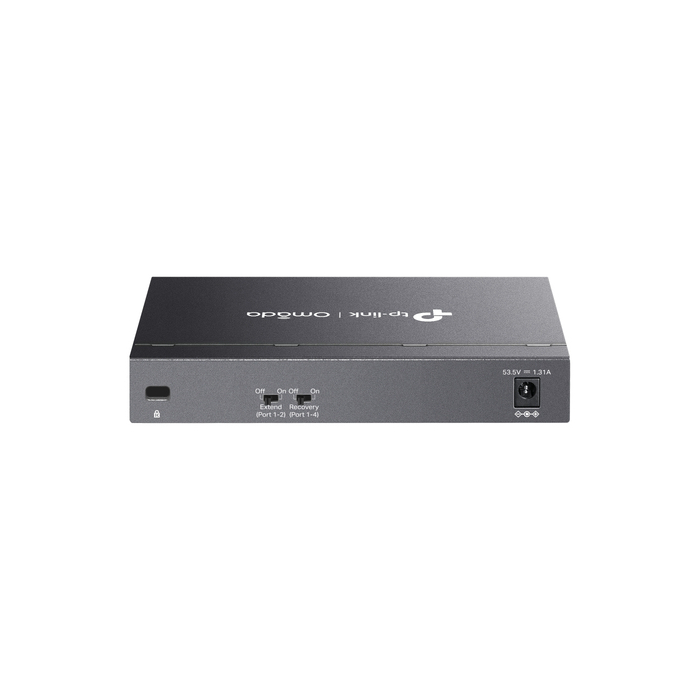 TP-Link Omada DS106GPP commutateur réseau Non-géré Gigabit Ethernet (10/100/1000) Connexion Ethernet, supportant l'alimentation via ce port (PoE) Noir