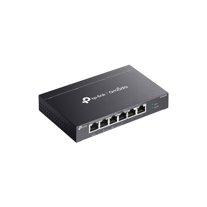 TP-Link Omada DS106GPP commutateur réseau Non-géré Gigabit Ethernet (10/100/1000) Connexion Ethernet, supportant l'alimentation via ce port (PoE) Noir