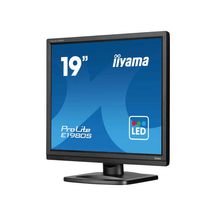 iiyama ProLite E1980S-B1  19" 1280 x 1024 pixels VGA LED Noir
