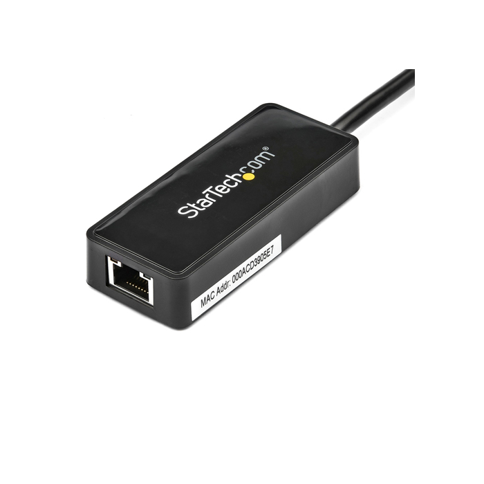 StarTech.com Adaptateur réseau USB 3.0 vers Gigabit Ethernet avec port USB - Noir