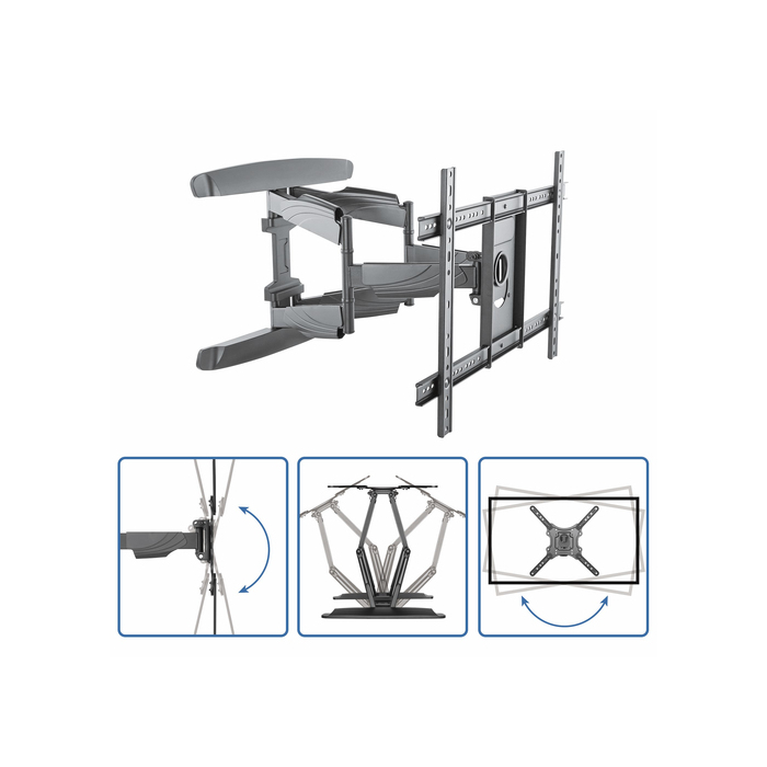 StarTech.com Support mural pour télévision à écran plat - Multidirectionnel - Acier robuste
