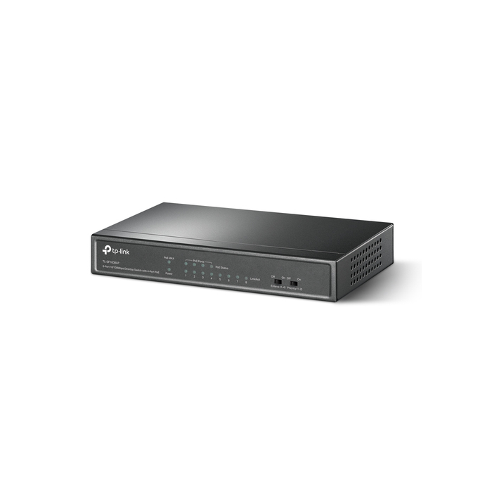 TP-Link TL-SF1008LP commutateur réseau Non-géré Fast Ethernet (10/100) Connexion Ethernet, supportant l'alimentation via ce port (PoE) Noir