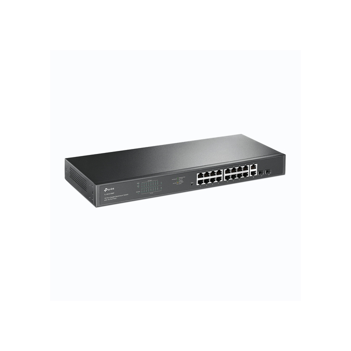 TP-Link TL-SG1218MP commutateur réseau Non-géré Gigabit Ethernet (10/100/1000) Connexion Ethernet, supportant l'alimentation via ce port (PoE) 1U Noir