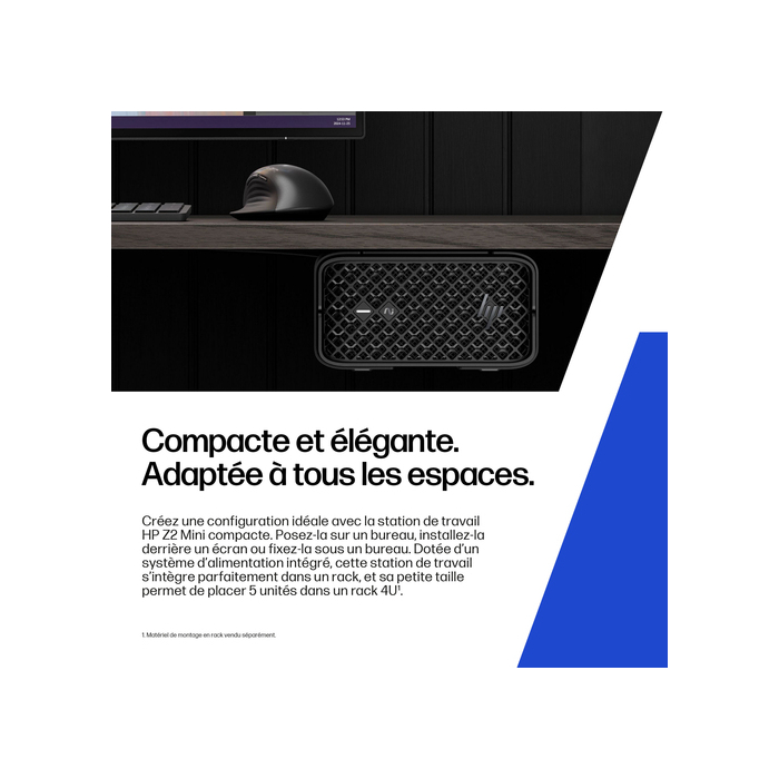 HP Z2 Mini G1a Workstation Desktop PC Copilot+ PC 2 To SSD Windows 11 Pro Mini PC Station de travail Noir