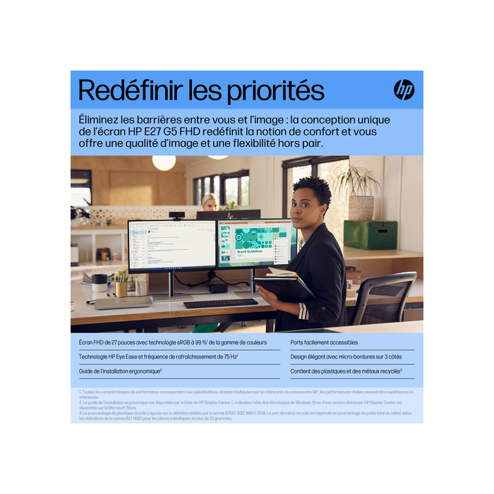 HP Écran FHD E27 G5