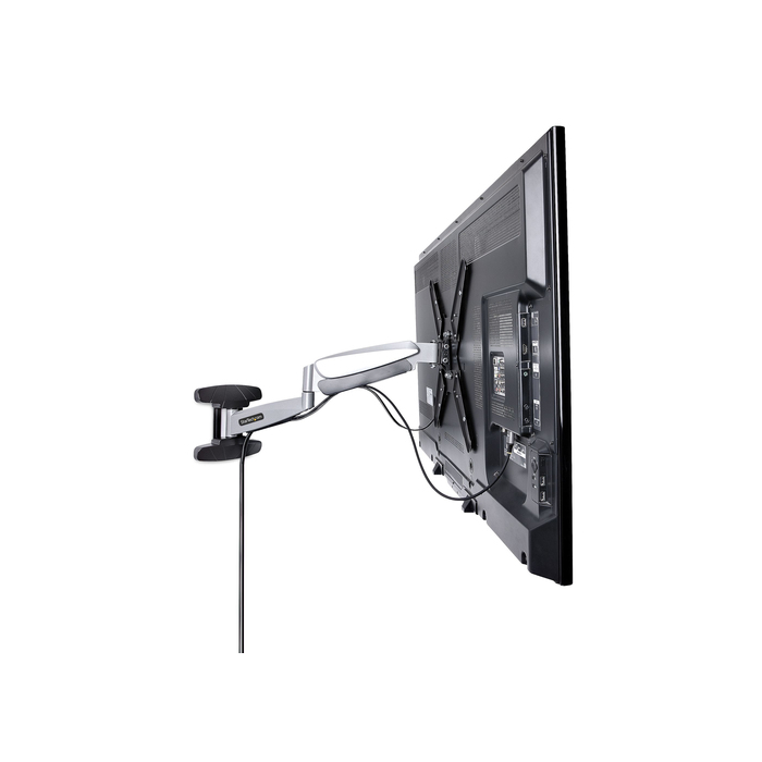 StarTech.com Support Mural TV VESA - Fixation Murale VESA Réglable pour Écrans 23-55" - Support Mural TV Mince Supportant 30kg - Bras Articulé TV 55 pouces - Support Mural TV Pivotant/Extensible/Basculant