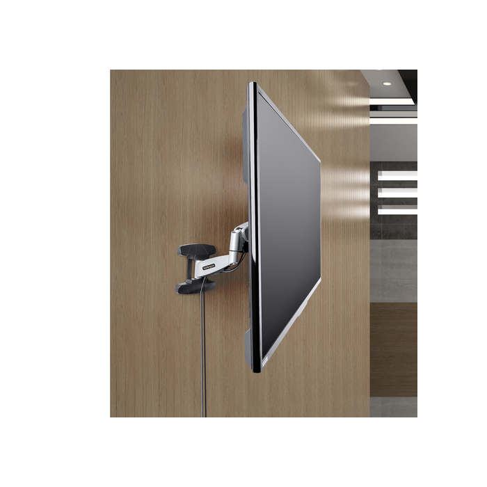 StarTech.com Support Mural TV VESA - Fixation Murale VESA Réglable pour Écrans 23-55" - Support Mural TV Mince Supportant 30kg - Bras Articulé TV 55 pouces - Support Mural TV Pivotant/Extensible/Basculant