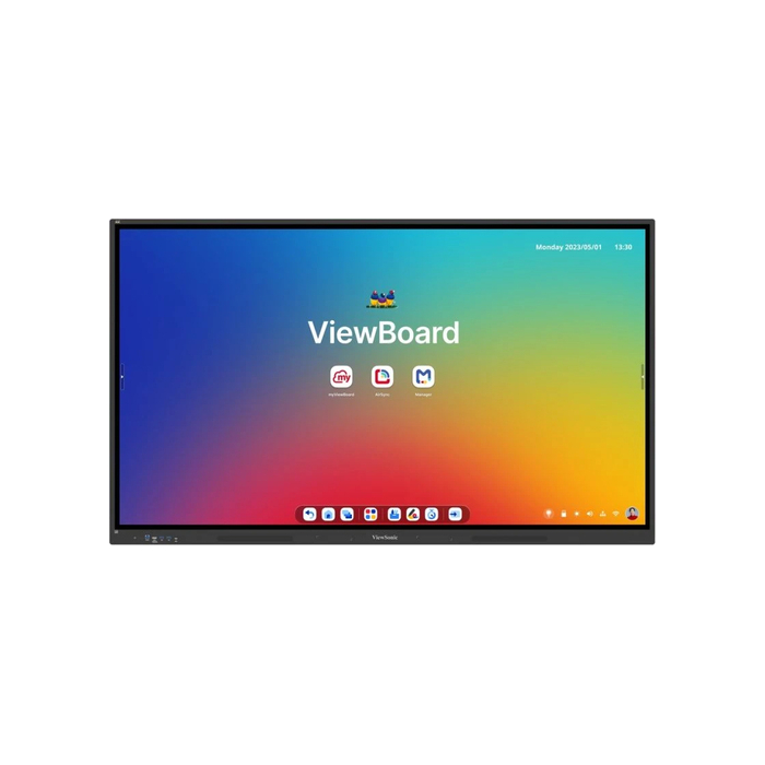 Viewsonic IFP7534 tableau blanc interactif 190,5 cm (75") 3840 x 2160 pixels Écran tactile Noir