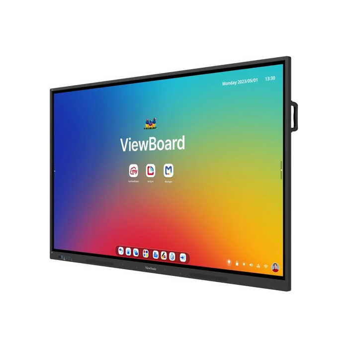 Viewsonic IFP7534 tableau blanc interactif 190,5 cm (75") 3840 x 2160 pixels Écran tactile Noir