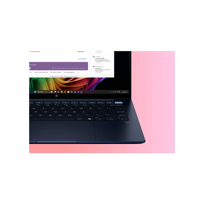 HP EliteBook Ultra G1i 14 inch Notebook Next Gen AI PC Wolf Pro Security Edition Copilot+ PC Ordinateur portable 512 Go SSD Wi-Fi 7 (802.11be) Windows 11 Pro Bleu