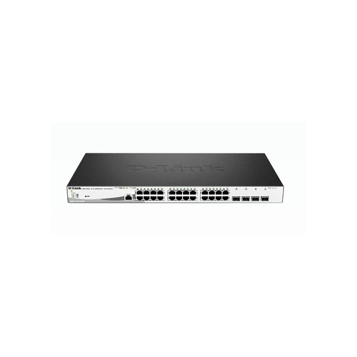 D-Link DGS-1210-28MP/E commutateur réseau Géré L2 Gigabit Ethernet (10/100/1000) Connexion Ethernet, supportant l'alimentation via ce port (PoE) 1U Noir, Gris