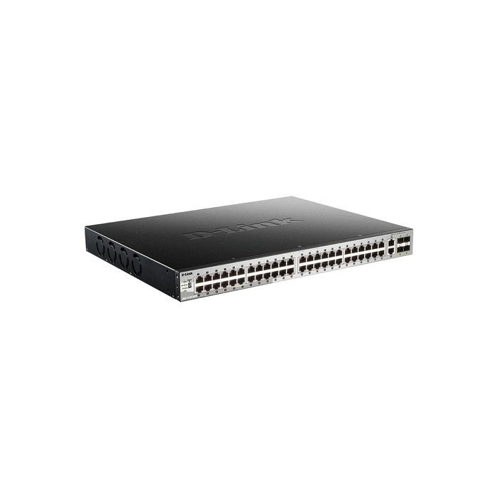 D-Link DGS-3130-54PS/E commutateur réseau Géré L3 Gigabit Ethernet (10/100/1000) Connexion Ethernet, supportant l'alimentation via ce port (PoE) Gris