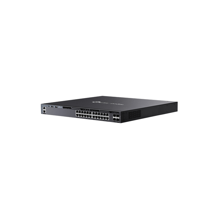 TP-Link Omada SG6428XHP commutateur réseau Géré L3 Gigabit Ethernet (10/100/1000) Connexion Ethernet, supportant l'alimentation via ce port (PoE) 1U Noir