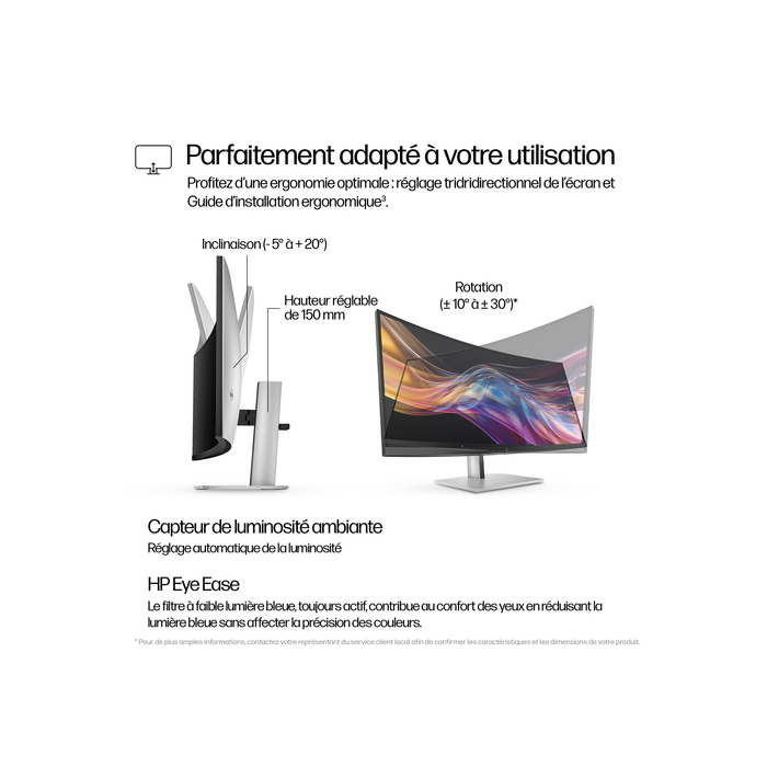 HP Series 7 Pro Écran WQHD+ Thunderbolt 4 37,5 pouces - 738pu