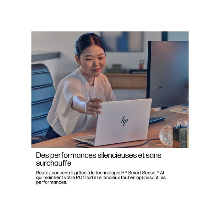 HP EliteBook 8 G1i 16 inch Notebook AI PC Wolf Pro Security Edition Copilot+ PC Intel Core Ultra 5 225U Ordinateur portable 40,6 cm (16") WUXGA 16 Go DDR5-SDRAM 512 Go SSD Wi-Fi 7 (802.11be) Windows 11 Pro Argent