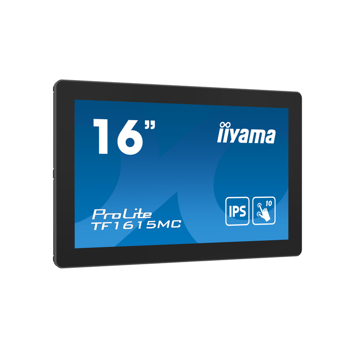 iiyama ProLite TF1615MC-B1 écran plat de PC 39,6 cm (15.6") 1920 x 1080 pixels Full HD Écran tactile Noir
