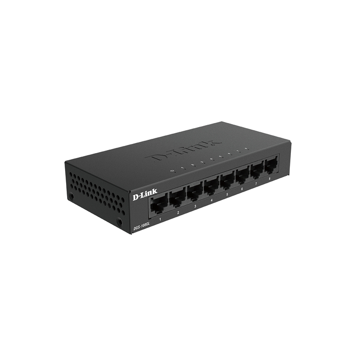 D-Link DGS-108GL Non-géré Gigabit Ethernet (10/100/1000) Noir
