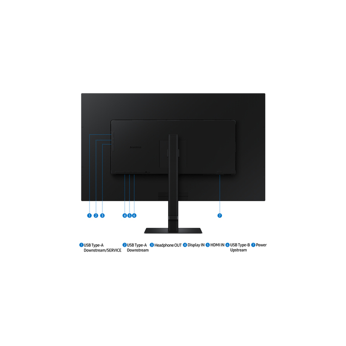 Samsung S80D écran plat de PC 94 cm (37") 3840 x 2160 pixels 4K Ultra HD LCD Noir