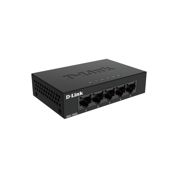 D-Link DGS-105GL/E commutateur réseau Non-géré Gigabit Ethernet (10/100/1000) Noir