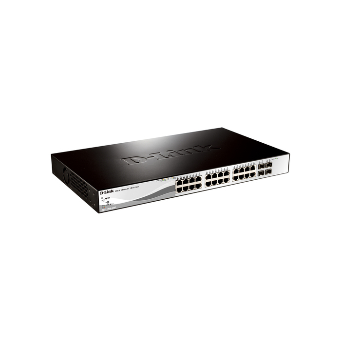 D-Link DGS-1210-28P Géré L2 Gigabit Ethernet (10/100/1000) Connexion Ethernet, supportant l'alimentation via ce port (PoE) 1U