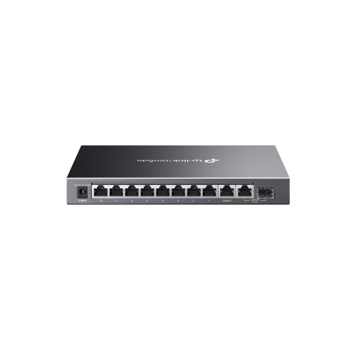 TP-Link Omada ES210GMP commutateur réseau Géré Gigabit Ethernet (10/100/1000) Connexion Ethernet, supportant l'alimentation via ce port (PoE) Noir