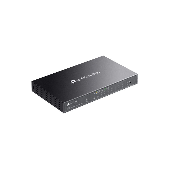 TP-Link Omada ES210GMP commutateur réseau Géré Gigabit Ethernet (10/100/1000) Connexion Ethernet, supportant l'alimentation via ce port (PoE) Noir