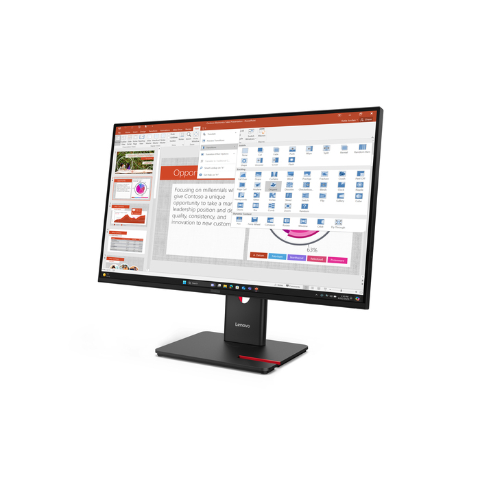 Lenovo ThinkVision T27-40 LED display 68,6 cm (27") 1920 x 1080 pixels Full HD Noir