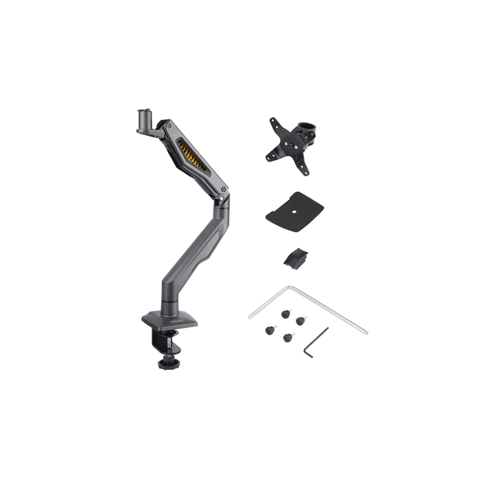 StarTech.com Bras pour Moniteur à Monter sur Bureau, Écran Jusqu'à 32", Max 10kg, VESA 75x75/100x100, Pince en C, Entièrement Articulé, Ressort Mécanique, Bras pour Écran, Conforme à la Norme TAA