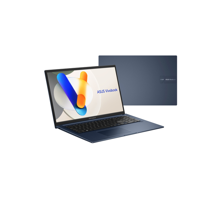 ASUS Vivobook 17 P1704VA-AU769X Intel® Core™ i7 i7-1355U Ordinateur portable 43,9 cm (17.3") Full HD 24 Go DDR4-SDRAM 1 To SSD Wi-Fi 6 (802.11ax) Windows 11 Pro Bleu