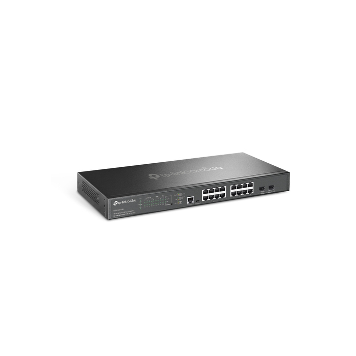TP-Link Omada SG3218XP-M2 commutateur réseau Géré L2+ 2.5G Ethernet (100/1000/2500) Connexion Ethernet, supportant l'alimentation via ce port (PoE) 1U Noir