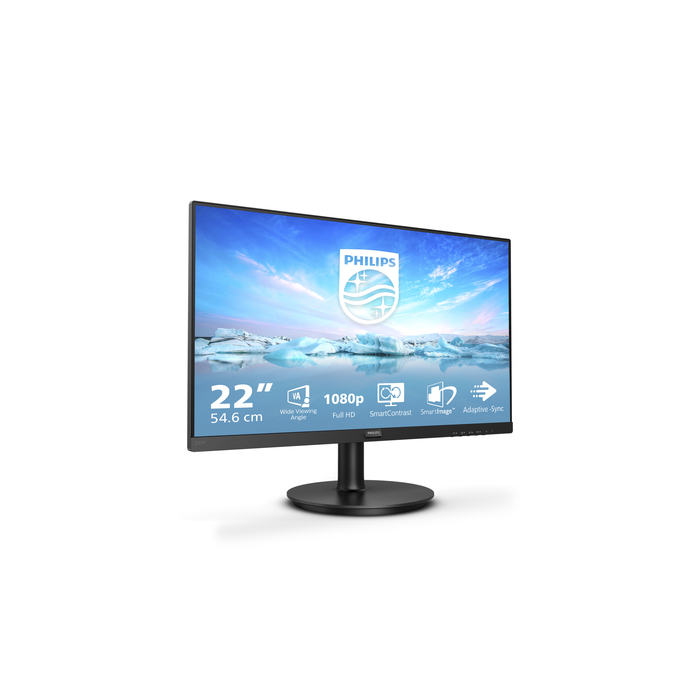 Philips V Line 221V8A/00 LED display 54,6 cm (21.5") 1920 x 1080 pixels Full HD Noir