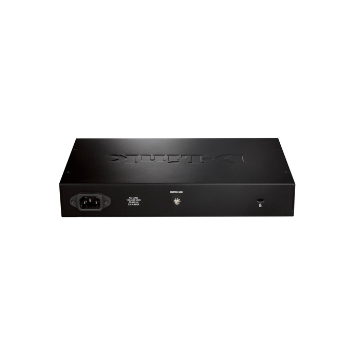 D-Link DGS-1016D/E commutateur réseau Non-géré Noir, Métallique