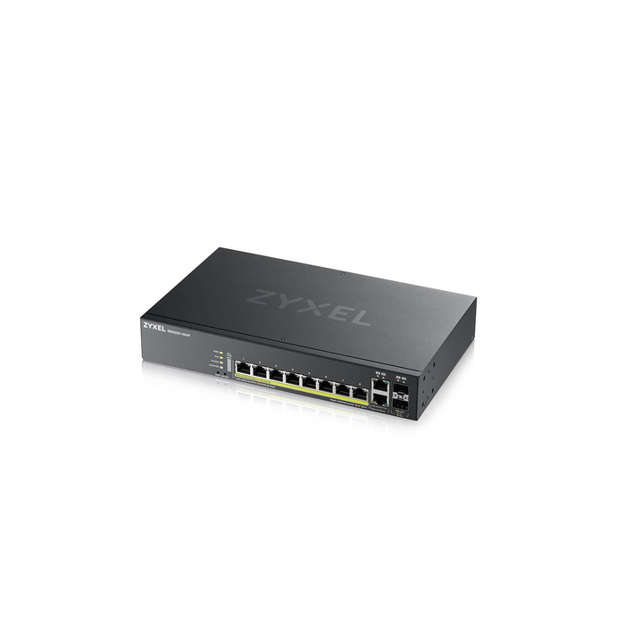 ZYXEL    Zyxel GS2220-10HP-EU0101F commutateur réseau Géré L2 Gigabit Ethernet (10/100/1000) Connexion Ethernet, supportant l'alimentation via ce port (PoE) Noir