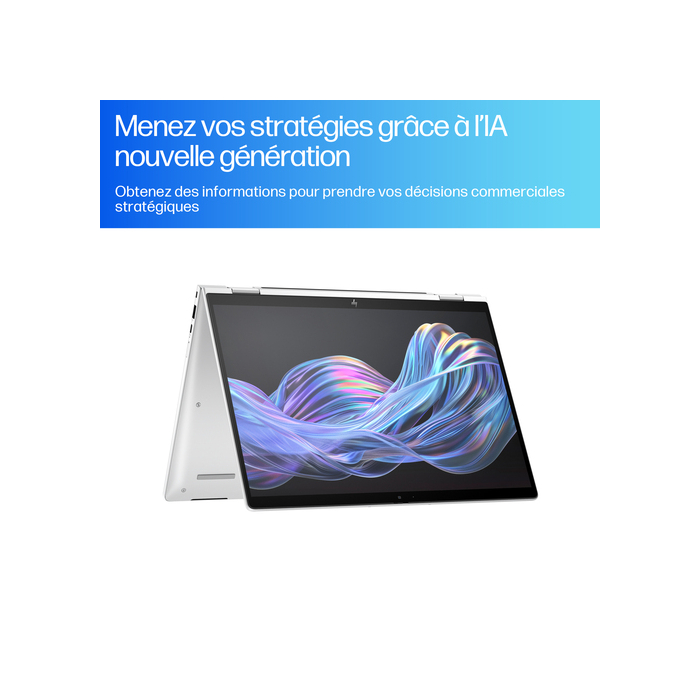HP EliteBook X Flip G1i Next Gen AI PC Wolf Pro Security Edition Copilot+ PC Intel Core Ultra 7 258V Hybride (2-en-1) 35,6 cm (14") Écran tactile WUXGA 32 Go LPDDR5x-SDRAM 1 To SSD Wi-Fi 7 (802.11be) Windows 11 Pro Argent
