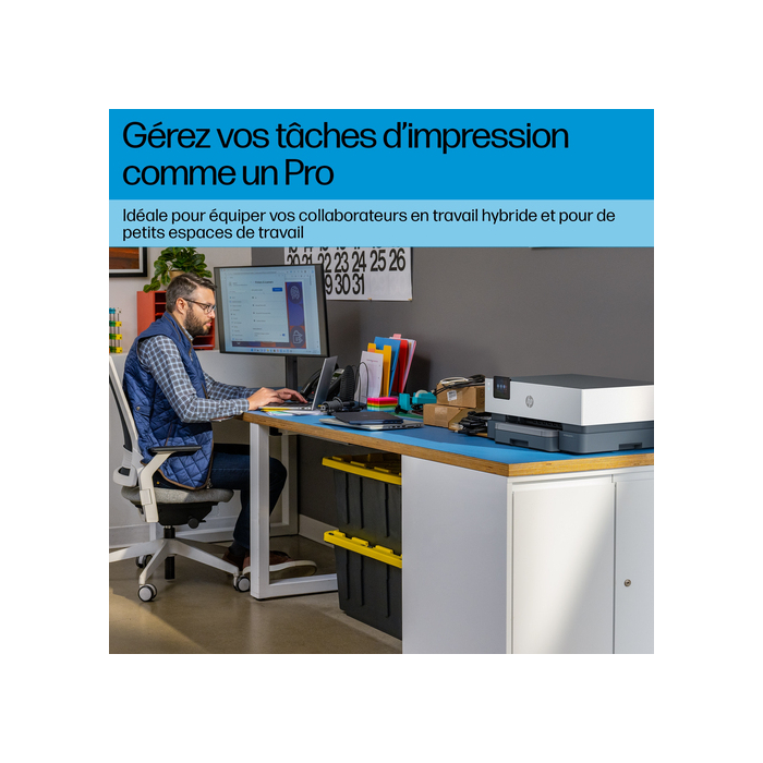 HP OfficeJet Pro 9110b Sans fil Couleur Imprimante, Impression recto-verso