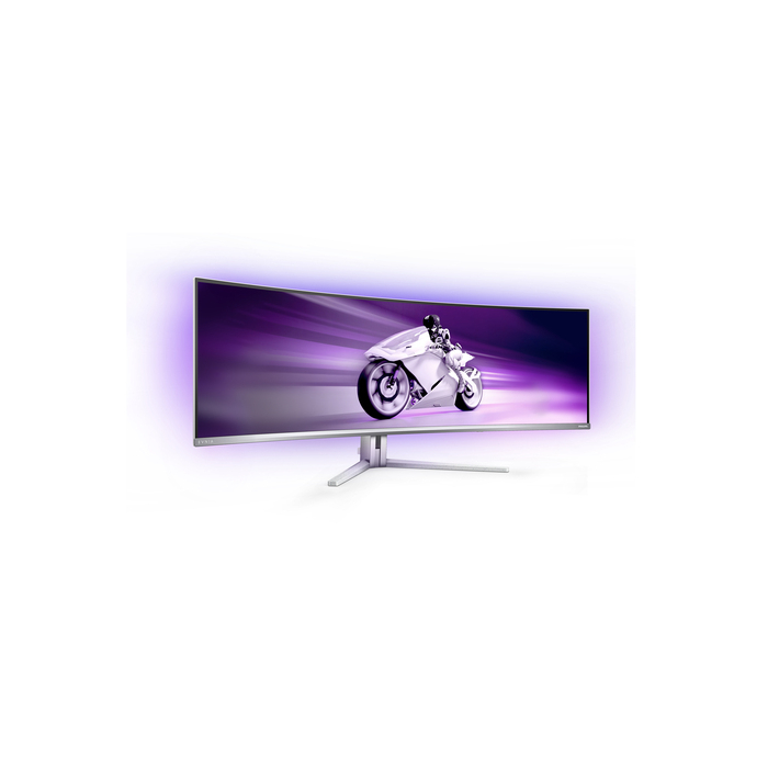 Philips Evnia 8000 49M2C8900/00 écran plat de PC 124,2 cm (48.9") 5120 x 1440 pixels Dual QHD QD-OLED Blanc