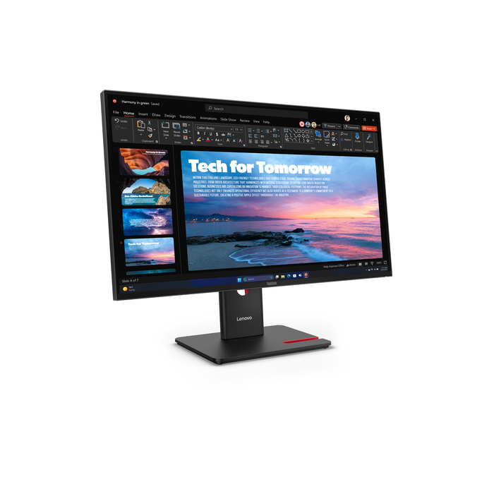 Lenovo ThinkVision T27QD-40 LED display 68,6 cm (27") 2560 x 1440 pixels Wide Quad HD Noir