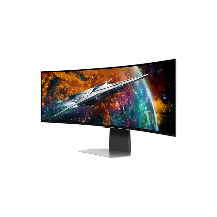 Samsung G95SC écran plat de PC 124,5 cm (49") 5120 x 1440 pixels Dual QHD OLED Argent