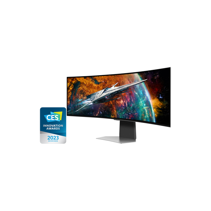 Samsung G95SC écran plat de PC 124,5 cm (49") 5120 x 1440 pixels Dual QHD OLED Argent