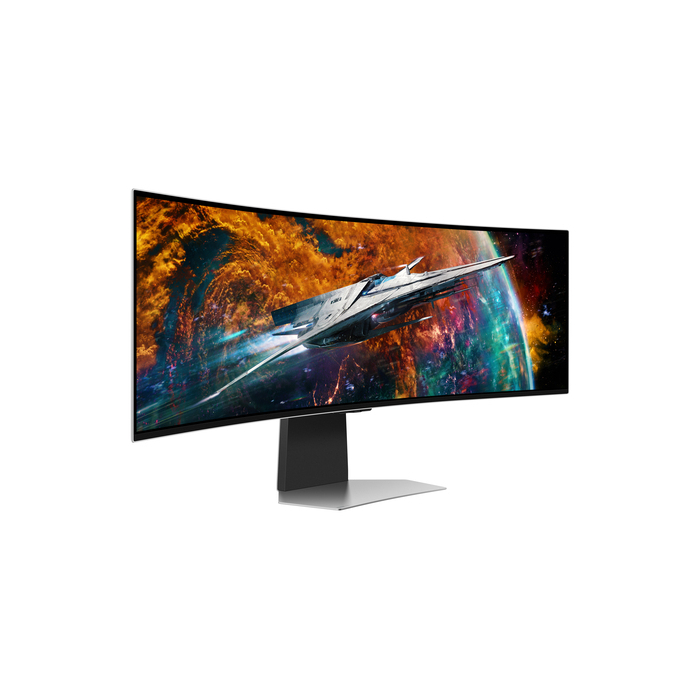 Samsung G95SC écran plat de PC 124,5 cm (49") 5120 x 1440 pixels Dual QHD OLED Argent