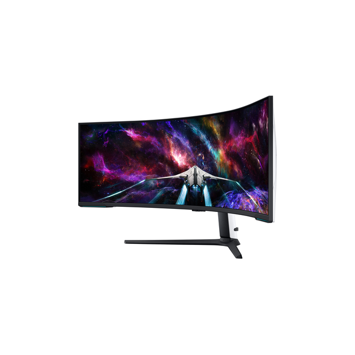 Samsung G95NC LED display 144,8 cm (57") 7680 x 2160 pixels Dual UHD Noir, Blanc
