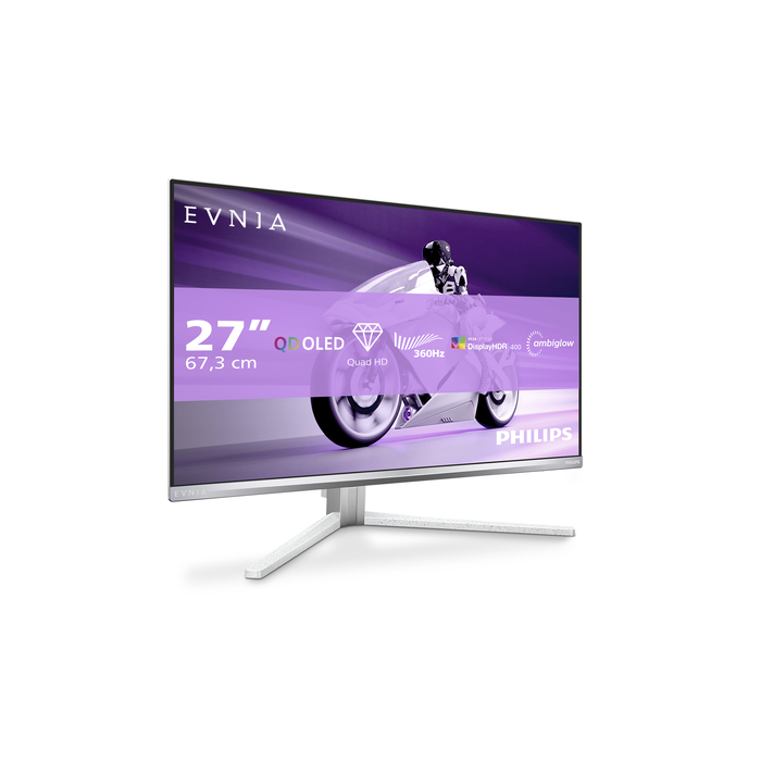 Philips Evnia 8000 27M2N8500/00 écran plat de PC 67,3 cm (26.5") 2560 x 1440 pixels Quad HD QD-OLED Blanc