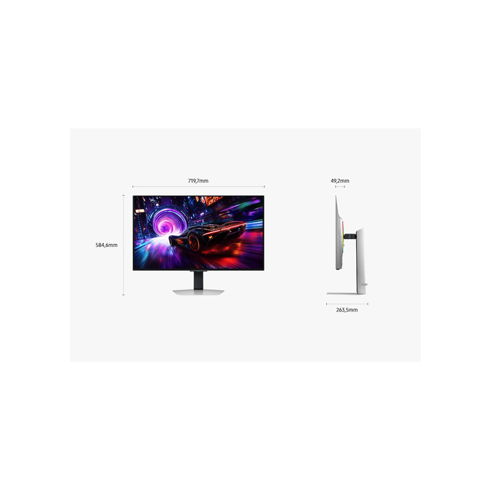 Samsung S32FG810SU écran plat de PC 81,3 cm (32") 2160 x 3840 pixels 4K Ultra HD OLED Argent