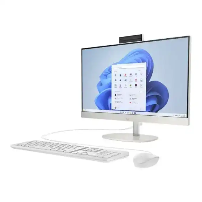 HP 27 Tout-en-un Intel Core i5 1335U 4.6 GHz 16 Go SSD 512 Go NVMe Intel Iris Xe Wi-Fi 6 Bluetooth 5.3 Gigabit Ethernet Win 11 Home - écran Led 27" Full HD clavier souris