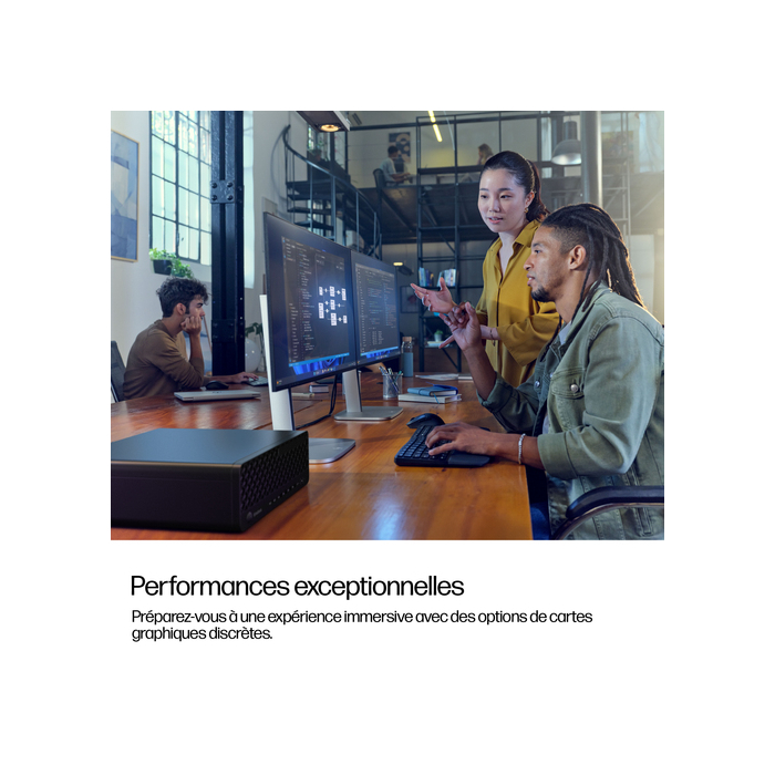 HP EliteDesk 8 SFF G1i Desktop AI PC Wolf Pro Security Edition Intel Core Ultra 7 265 32 Go DDR5-SDRAM 1 To SSD Windows 11 Pro Noir