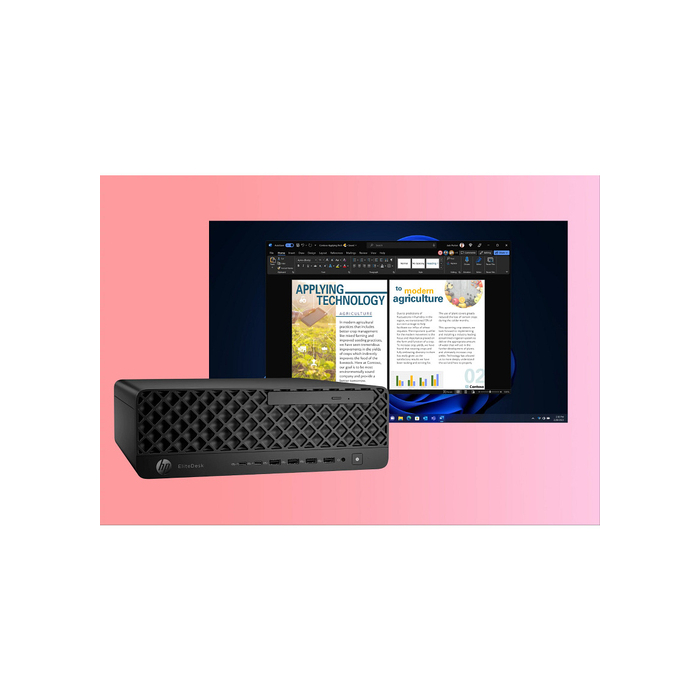 HP EliteDesk 8 SFF G1i Desktop AI PC Wolf Pro Security Edition Intel Core Ultra 7 265 32 Go DDR5-SDRAM 1 To SSD Windows 11 Pro Noir