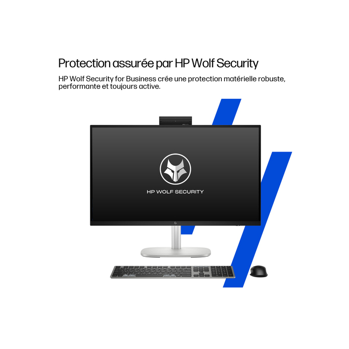 HP EliteStudio 8 All-in-One G1i 27 inch Desktop AI PC Wolf Pro Security Edition Intel Core Ultra 7 16 Go DDR5-SDRAM Wi-Fi 6E (802.11ax)