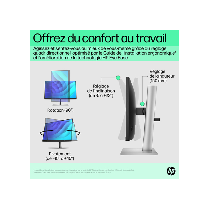 HP E-Series Écran FHD E22 G5