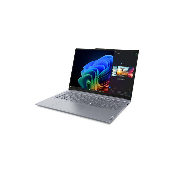 Lenovo ThinkBook 16 G7 QOY Copilot+ PC Qualcomm Snapdragon X1P-42-100 Ordinateur portable 40,6 cm (16") WUXGA 32 Go LPDDR5x-SDRAM 1 To SSD Wi-Fi 7 (802.11be) Windows 11 Pro Français Gris