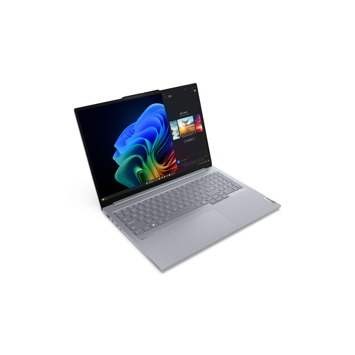 Lenovo ThinkBook 16 G7 QOY Copilot+ PC Qualcomm Snapdragon X1P-42-100 Ordinateur portable 40,6 cm (16") WUXGA 32 Go LPDDR5x-SDRAM 1 To SSD Wi-Fi 7 (802.11be) Windows 11 Pro Français Gris